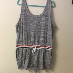Gray Jersey Cotton Romper
